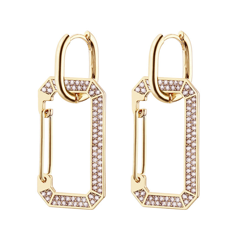 Wholesale Copper Zirconium Alloy Earrings